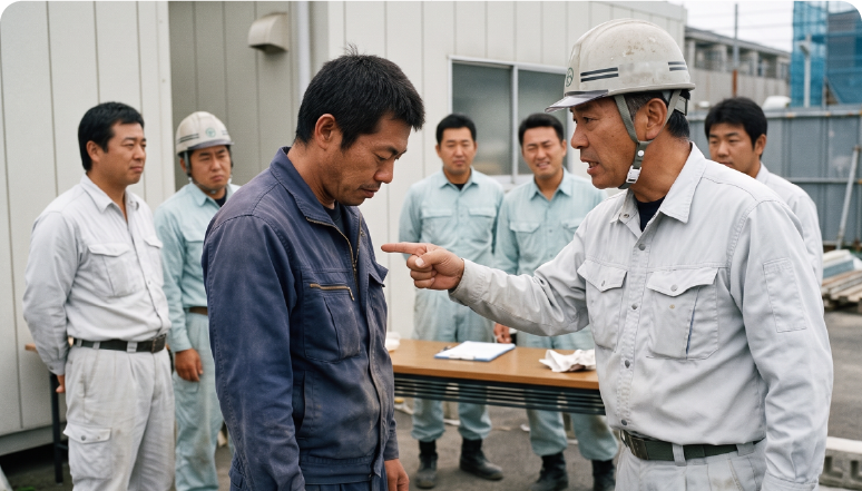 現場の人間関係が辛い